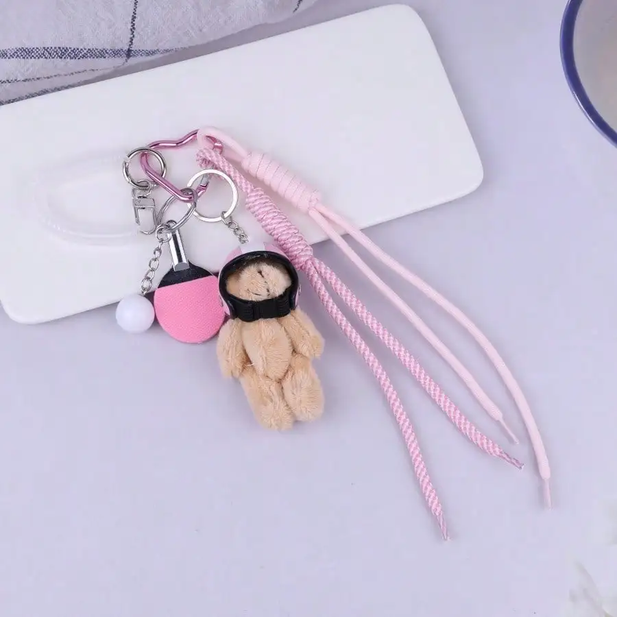 Table Tennis Keychain - Must enter the tide cool pendant!
