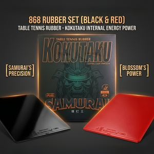 Table Tennis Games - Kokutaku Sakura 868 Rubber Set, the