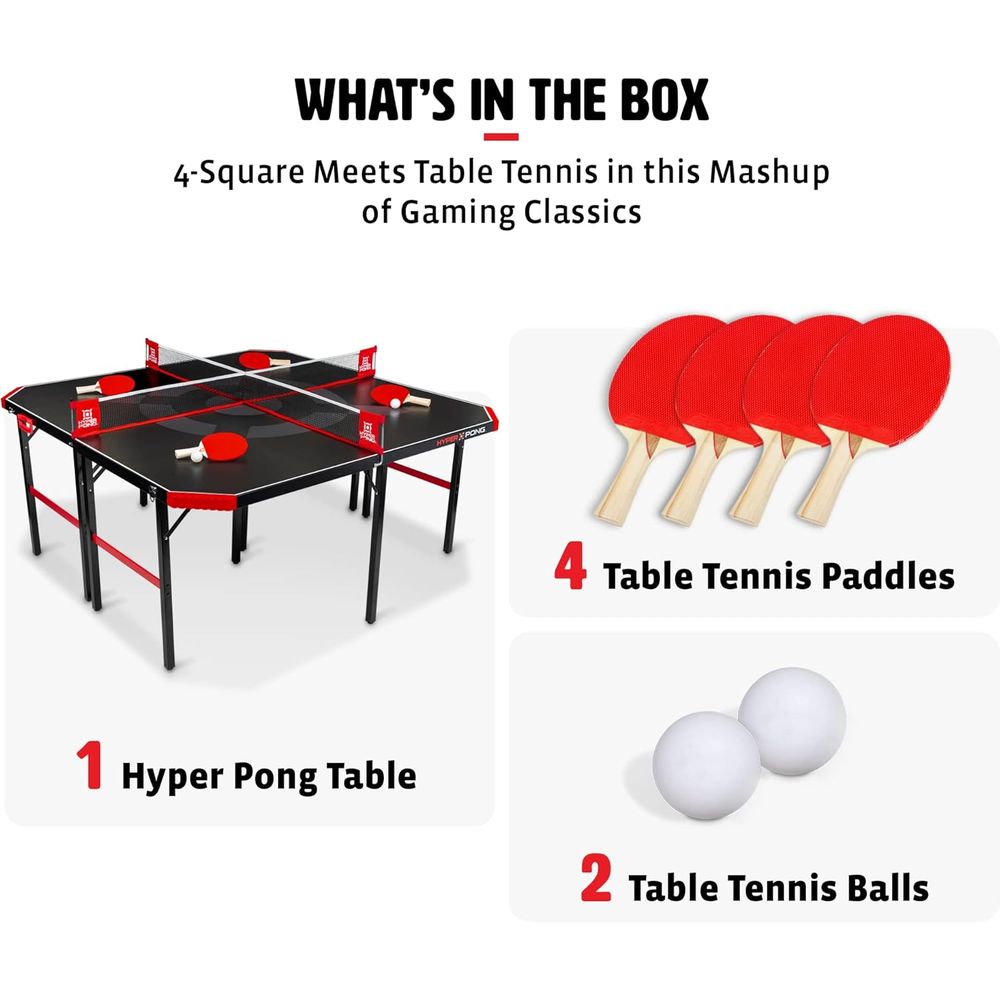 Hyper Pong 4-Way Table Tennis  - đánh giá và giá Table Tennis Or Tennis Table