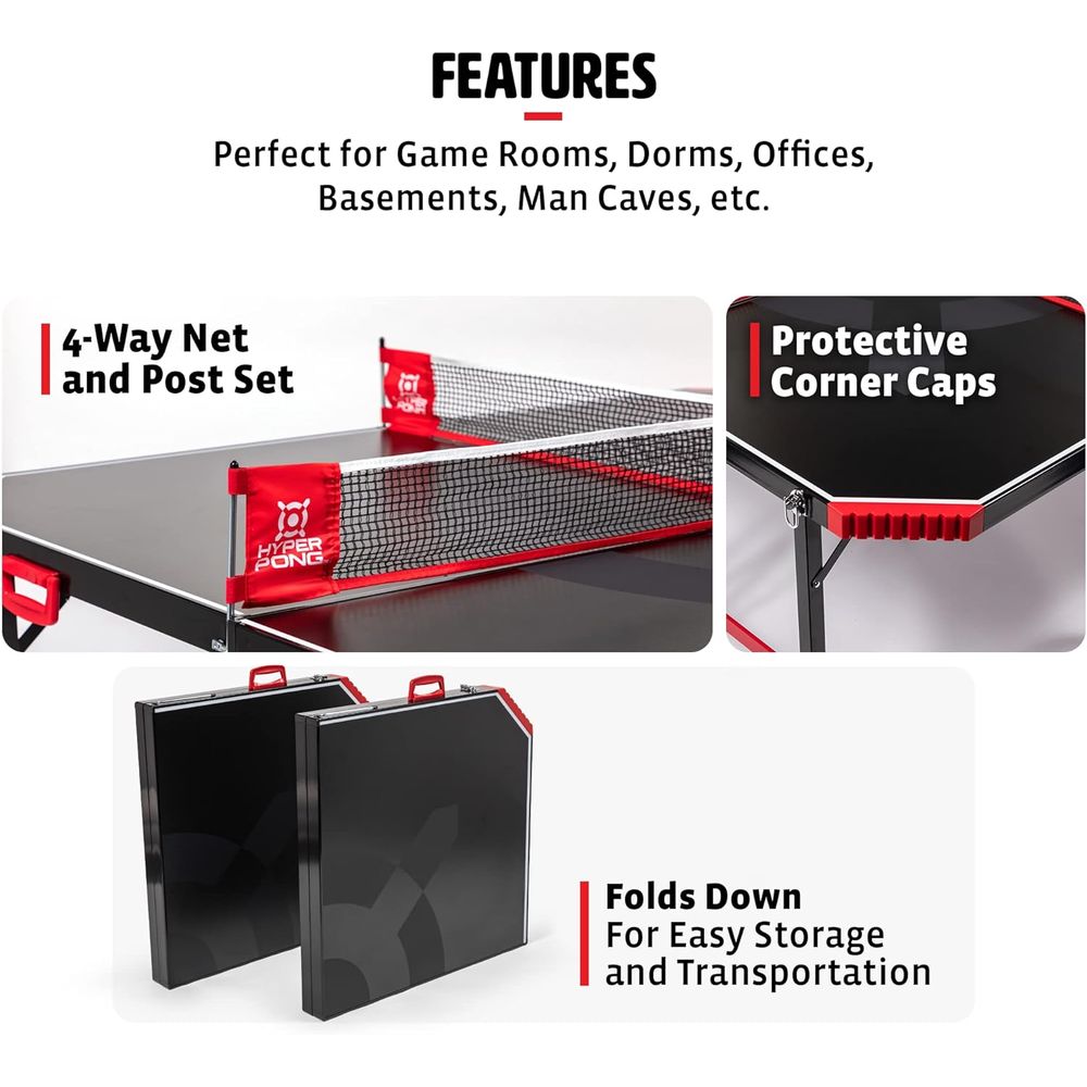 Hyper Pong 4-Way Table Tennis  - đánh giá và giá Table Tennis Or Tennis Table
