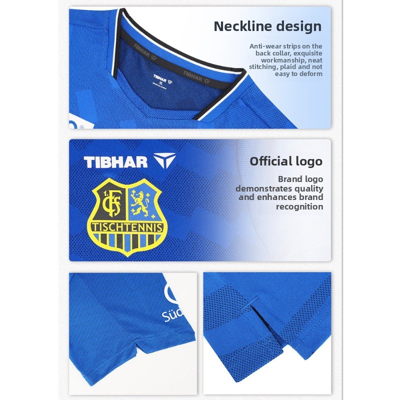 TIBHAR table tennis sportswear - đánh giá và giá Table Tennis League