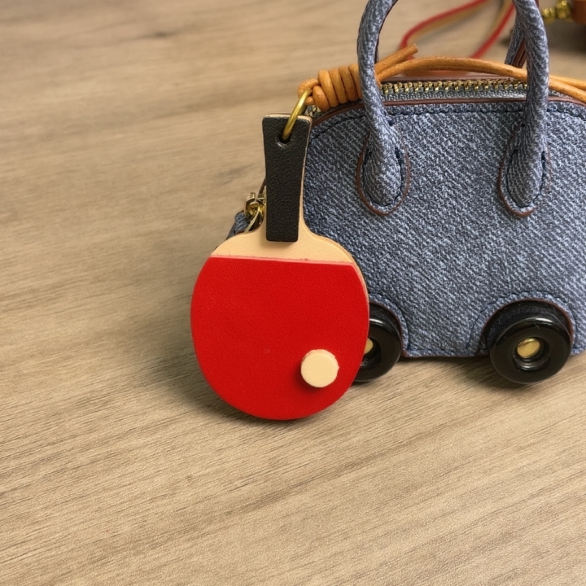 Genuine Leather Table Tennis K - đánh giá và giá Table Tennis Keychain