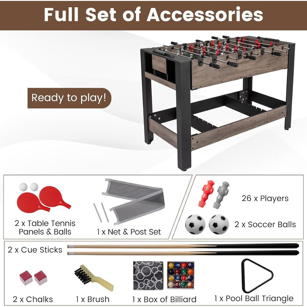 3-in-1 Swivel Game Table, 49'' - đánh giá và giá Table Tennis Or Tennis Table