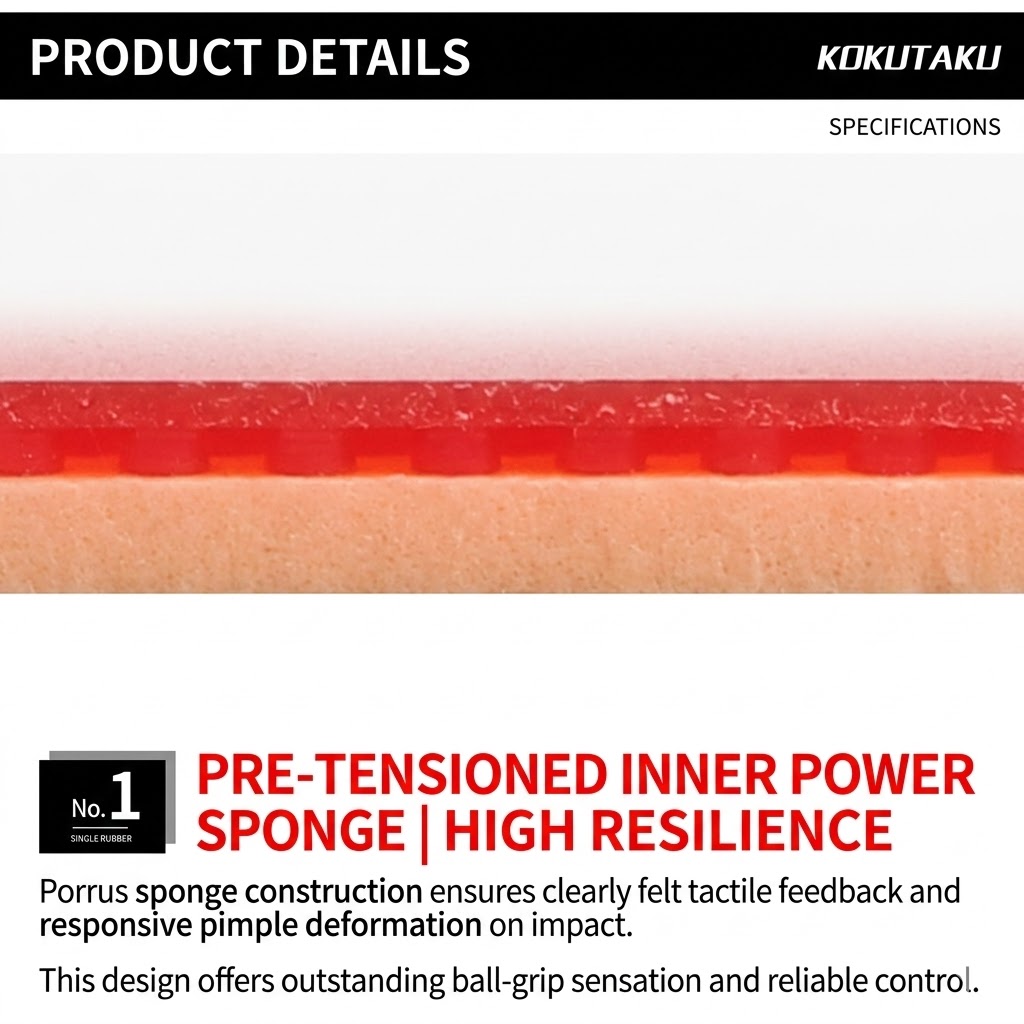 Kokutaku Sakura 868 Rubber Set - đánh giá và giá Table Tennis Games