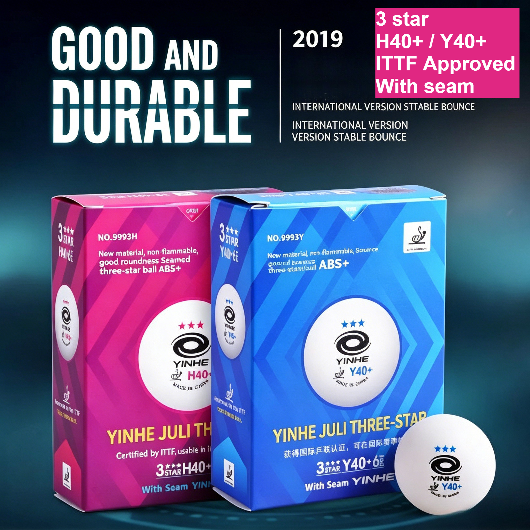 YINHE H40+/Y40+ Seamed Table T - đánh giá và giá Table Tennis Vr