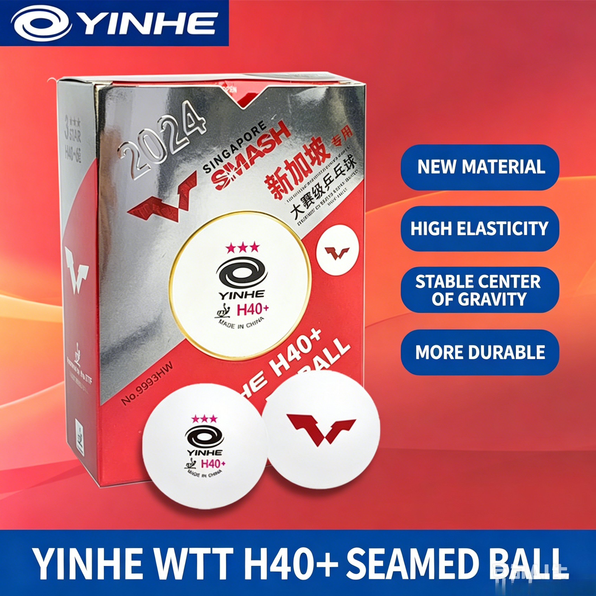 YINHE WTT H40+ Seamed Table Te - đánh giá và giá Table Tennis Video Game