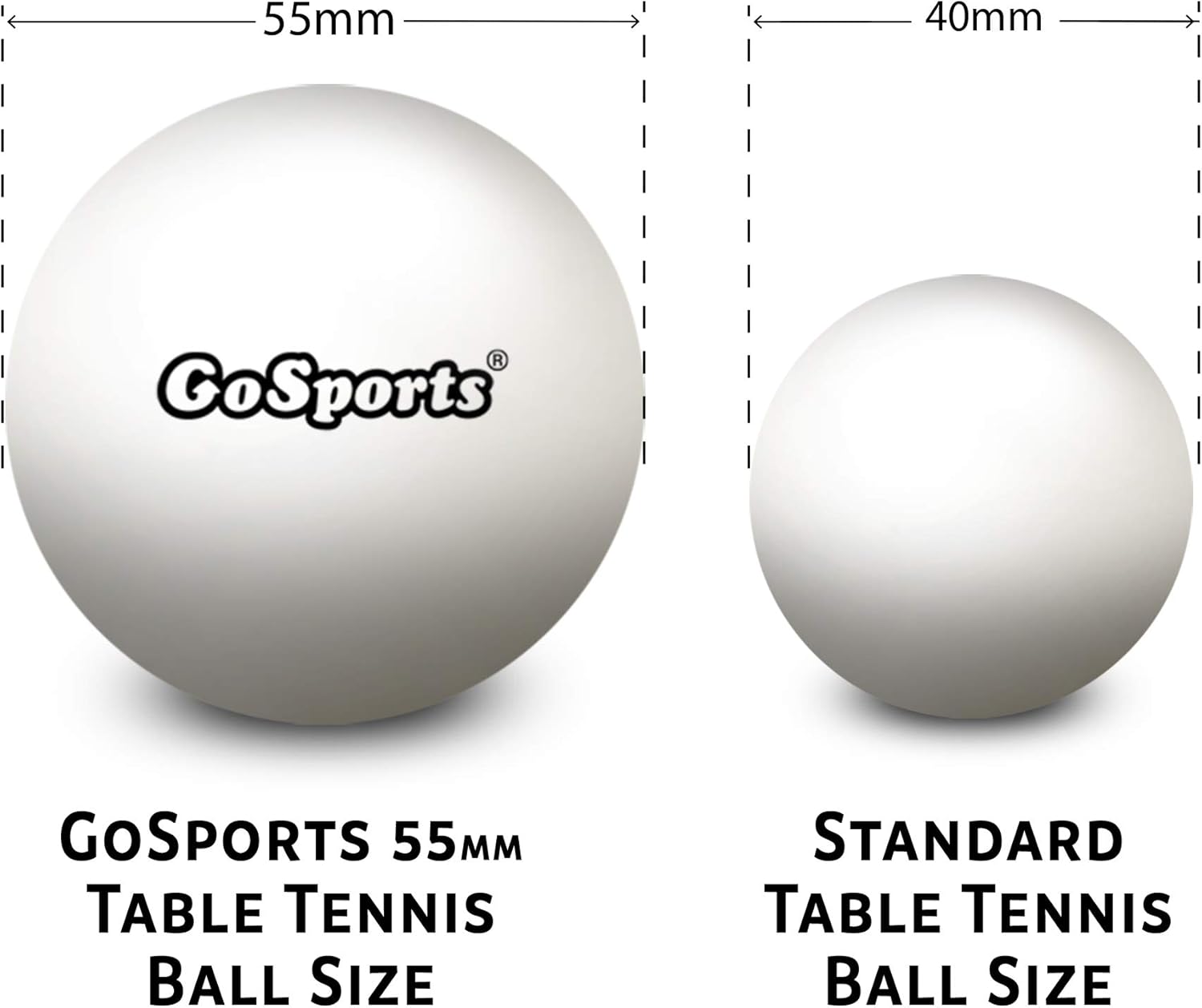 GoSports 55mm XL Table Tennis  - đánh giá và giá Table Tennis Or Tennis Table