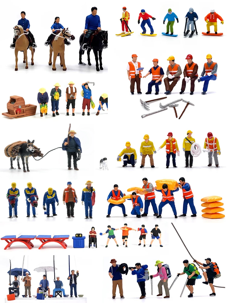 HO 1:87 Painted Figures HO Sca - đánh giá và giá Table Tennis Games