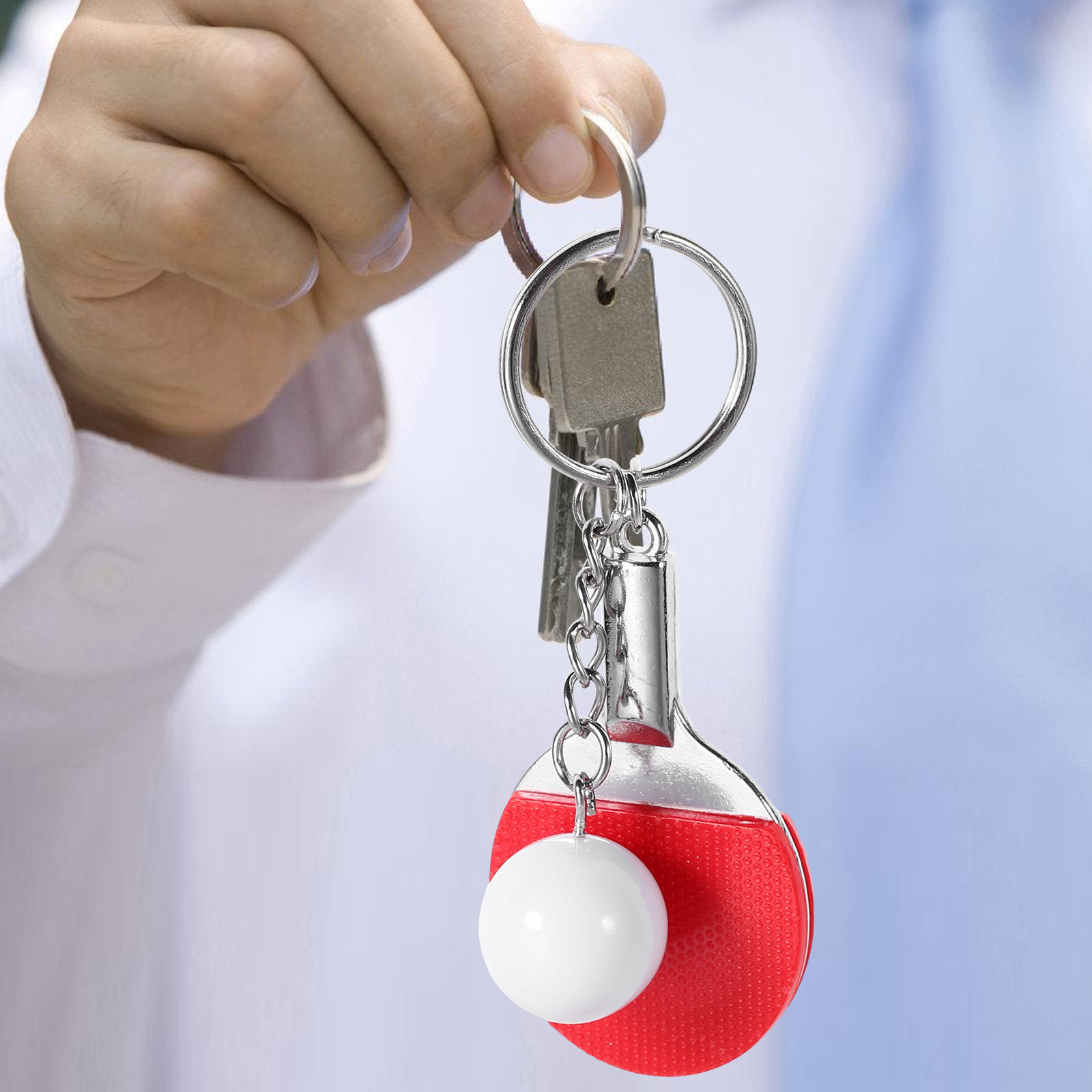 6Pcs Sports Ball Keychain Set  - đánh giá và giá Table Tennis Keychain